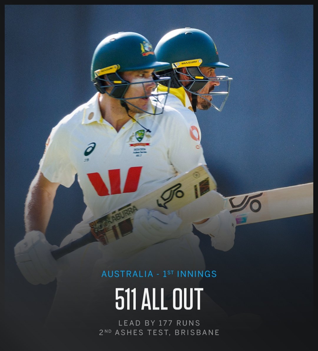 word_visible's tweet photo. Australia drop a BIG 511 💥
Lead: 177 runs
Ashes pressure goes straight to England now 😤🔥

#Ashes #AUSvENG #Cricket
#Ashes2025 
Mitchell Starc 77 https://t.co/pG2iH3gmPV