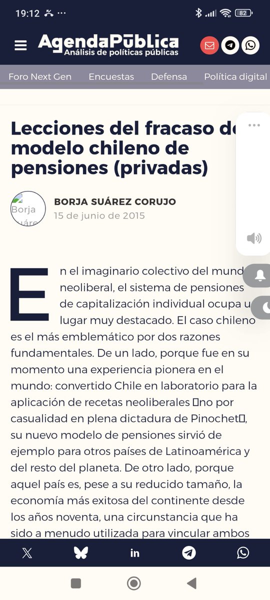 Borja Suárez, responsable del inmovilismo del PSOE. Conocía perfectamente que el de las Mutualidades, similar al chileno, era un modelo fallido. No hizo nada  desde que entró en el Ministerio y ahora perjudica la pasarela y a su partido con sus prejuicios hacia nuestra profesión.