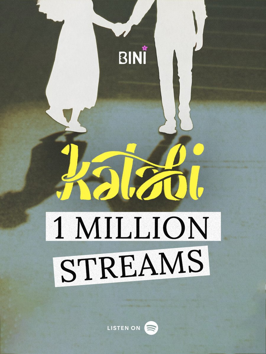 Got us living in a day dream because 'Katabi' now has over 1 Million streams on <a href="/Spotify/">Spotify</a> ! 🫂🥳

Keep streaming 'FLAMES' here:
🔗 orcd.co/bini_flames 

#BINI #BINI_Katabi #BINI_FLAMES