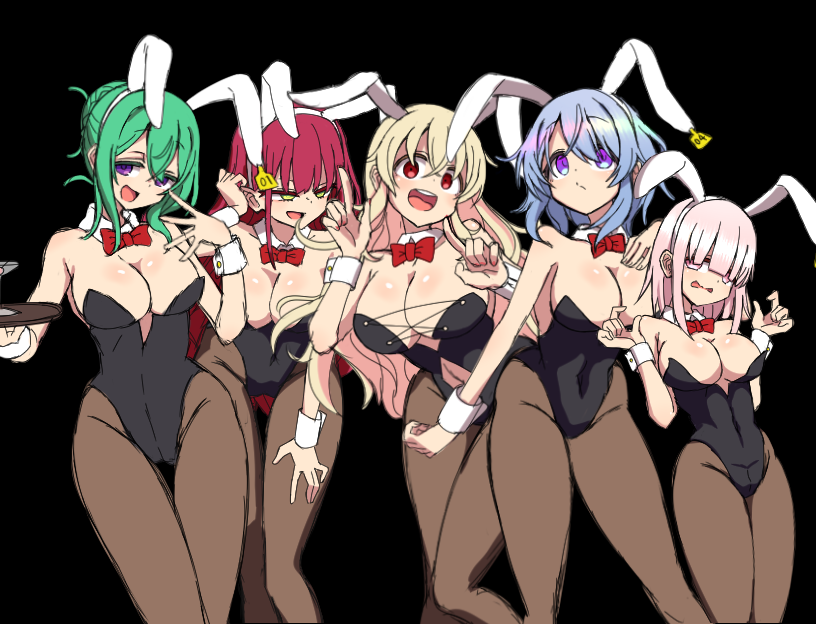 Kitagami_KOUBOU's tweet photo. バニーガールちゃんの立ち絵ｶｷｶｷ楽しぃ～よぉ～
←昔　今→ https://t.co/wbsE0v6mRp