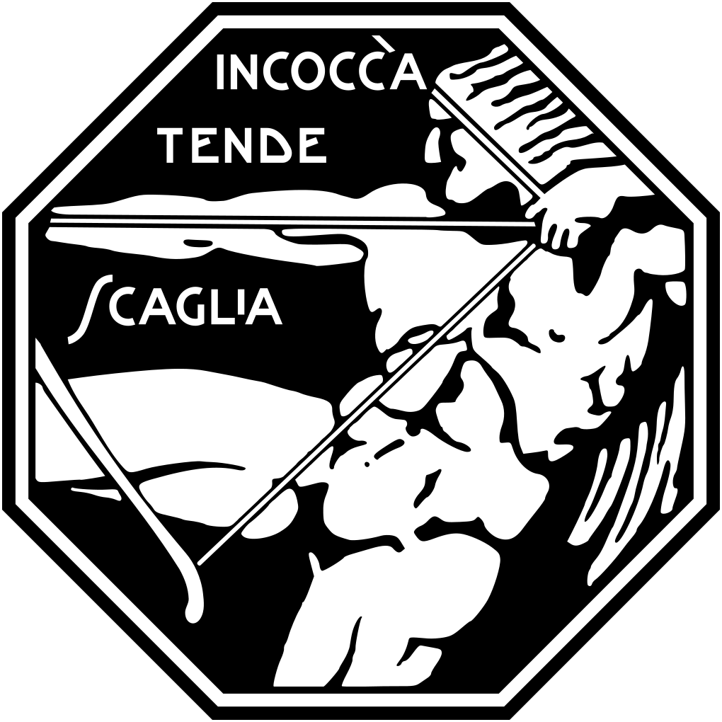 Tokkotai___'s tweet photo. Unidad a la que pertenecían los #Saetta del video, con el emblema del 1º Stormo Caccia de la #Regia_Aeronáutica
#WW2 #SGM https://t.co/b1MEQikBl6
