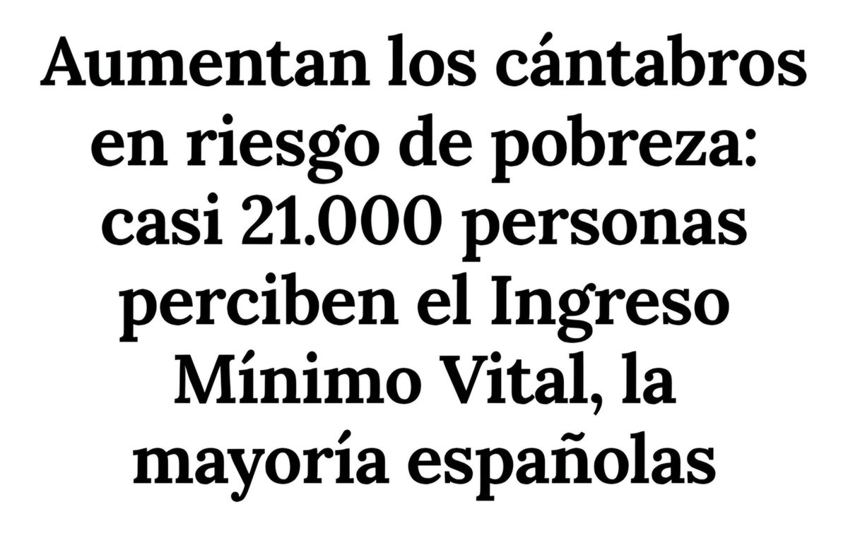 📉 Aumentan los cántabros en riesgo de pobreza.
Es el resultado directo de políticas que no redistribuyen, que recortan servicios públicos y que abandonan a quienes más lo necesitan.
El <a href="/ppcantabria/">ppcantabria</a> gobierna #Cantabria y sus decisiones generan #desigualdad.
<a href="/cantabriaes/">Gobierno Cantabria</a>