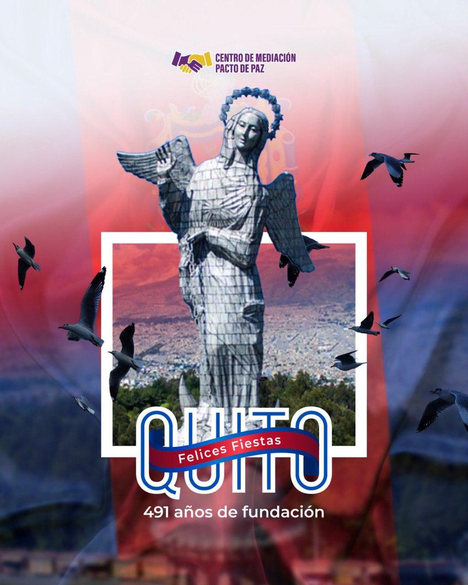 centro_pdp's tweet photo. Celebramos a Quito por sus 491 años de fundación.  

Celebremos con tolerancia, respeto y mucho orgullo a la Carita de Dios. https://t.co/0hLnEasfBB