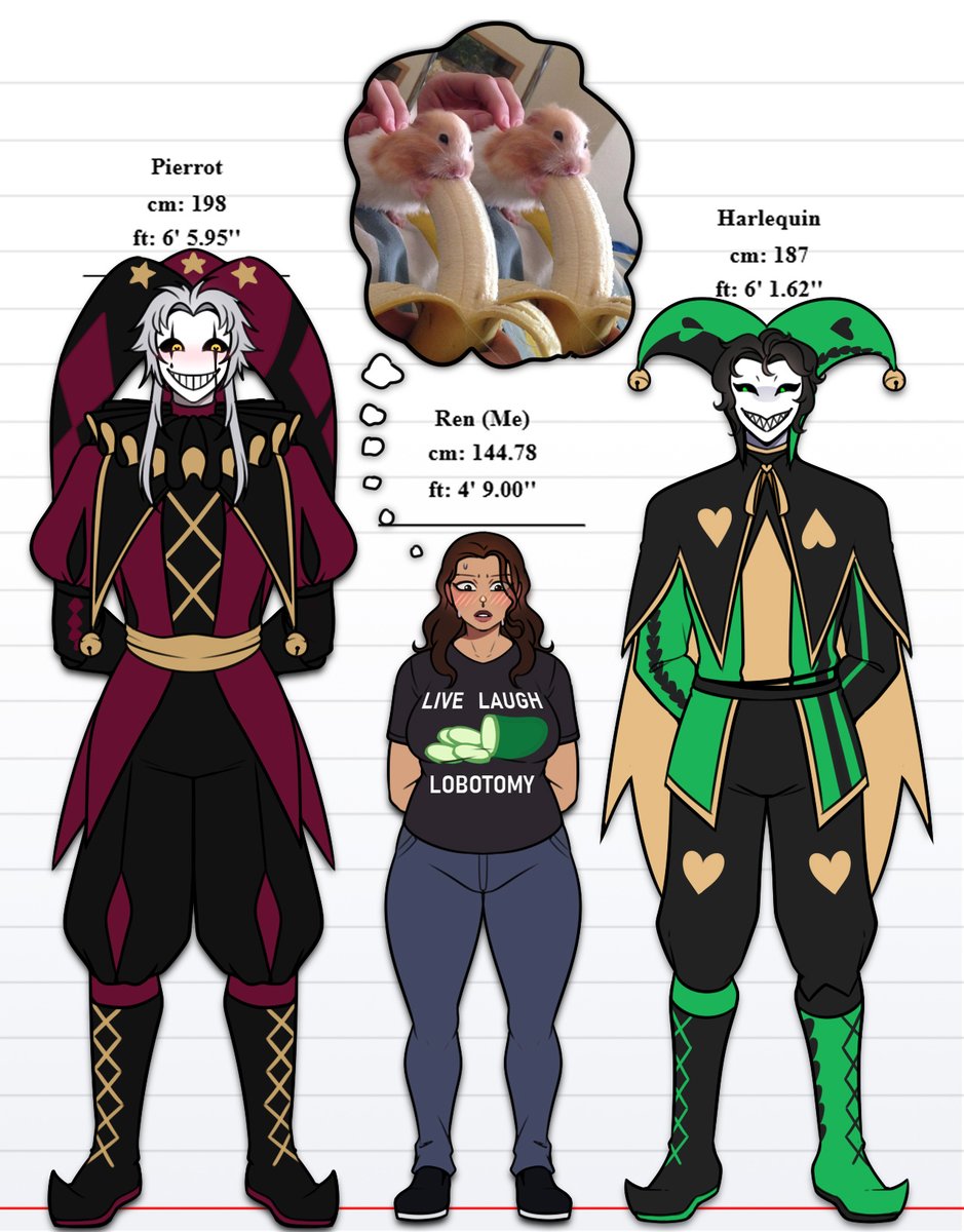 ItsRenRie's tweet photo. We got that CEO-Y/N height diff wtf😭

#thefreakcircus #tfc #tfcpierrot #tfcharlequin https://t.co/ZERPEaA9eM