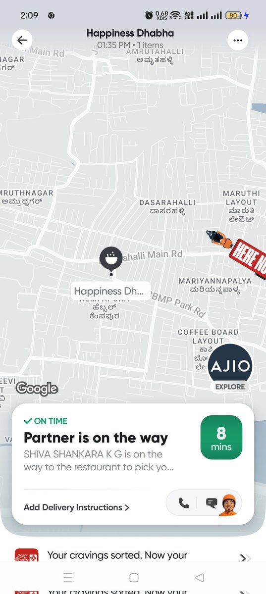 shriharshab's tweet photo. @Swiggy again late. 223977935292220 https://t.co/wDWVl1wp3r