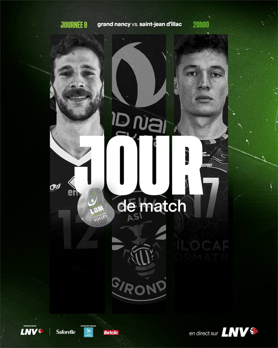LNVofficiel's tweet image. 𝗠𝗔𝗧𝗖𝗛 𝗗𝗔𝗬 🏐

@GNVB_  et L’Abeille Girondine Asi, voisins au classement, s’affrontent ce soir pour tenter de prendre l’avantage.

📺 À suivre en direct sur 𝗟𝗡𝗩𝘁𝘃