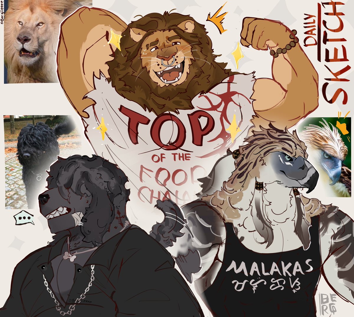 Bergiieeee's tweet image. Chaotic trio