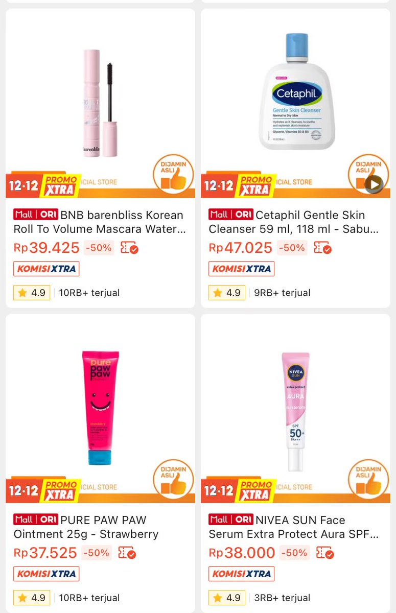 guardian sale up to 50% 

shopee
s.shopee.co.id/9zqTOeBCEB

tiktok juga ada
vt.tiktok.com/ZSHwesoyFvhJr-…

offline store juga diskon yaa

info skincare makeup diskon