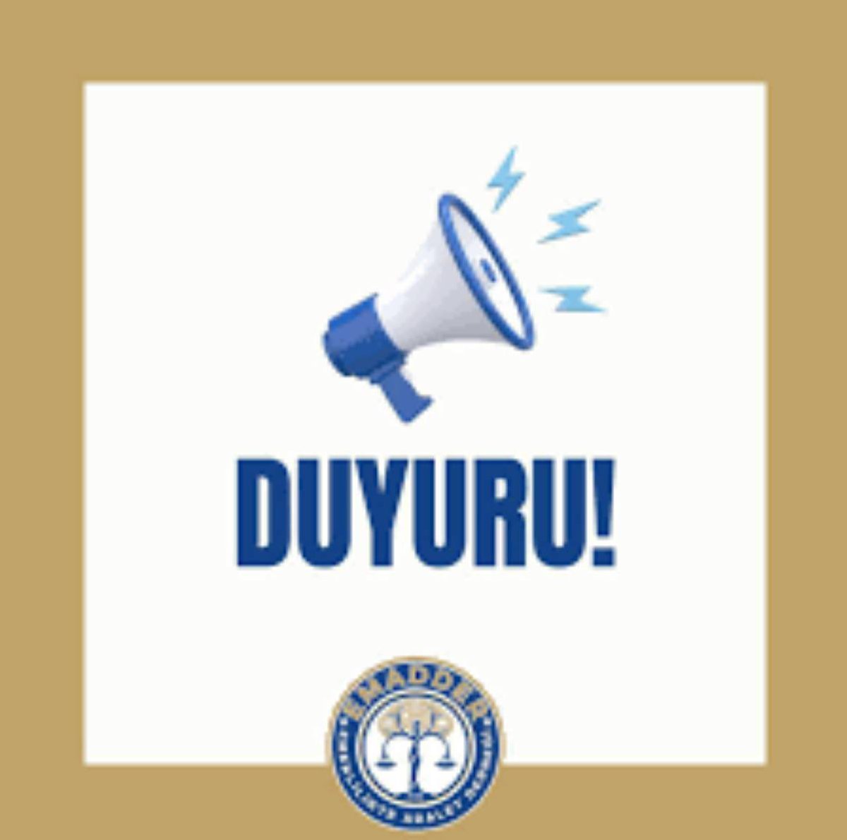 📌 KAMUOYUNA DUYURU

Emeklilikte Adalet Derneği (EMADDER) Yönetim Kurulu üyelerimizden Coşkun ŞATIR’ ın derneğimizle olan yönetim kurulu ilişkisi sona ermiştir. 

Kamuoyunun bilgisine saygıyla sunarız.

Derneğimizin faaliyetleri çalışma ilkelerimiz, emek veren herkese duyduğumuz