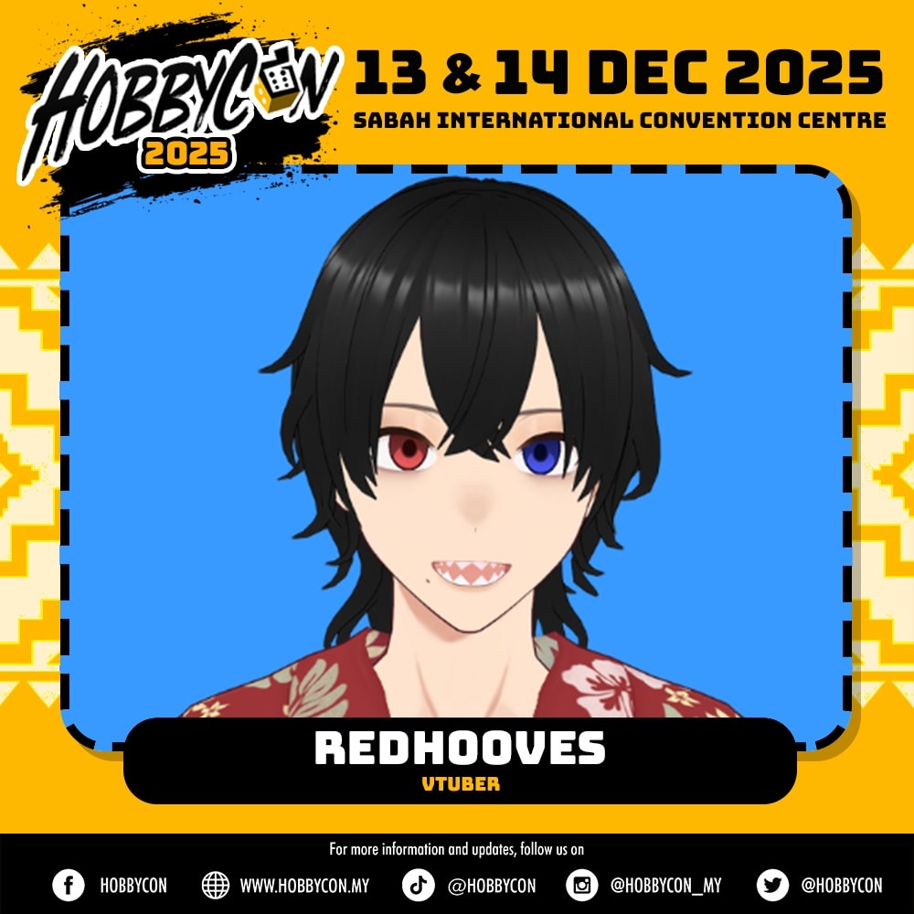 RedhoovesCh's tweet image. REMINDER.. 7 DAYS LEFT TILL @hobbycon GUYS!

Can't wait to see all the cosplays, merch, collectables and I might do a IRL stream going around the convention!

SEE YOU AT SICC ON 13th &amp;amp; 14th DECEMBER! WOOOOOO! 🏝️