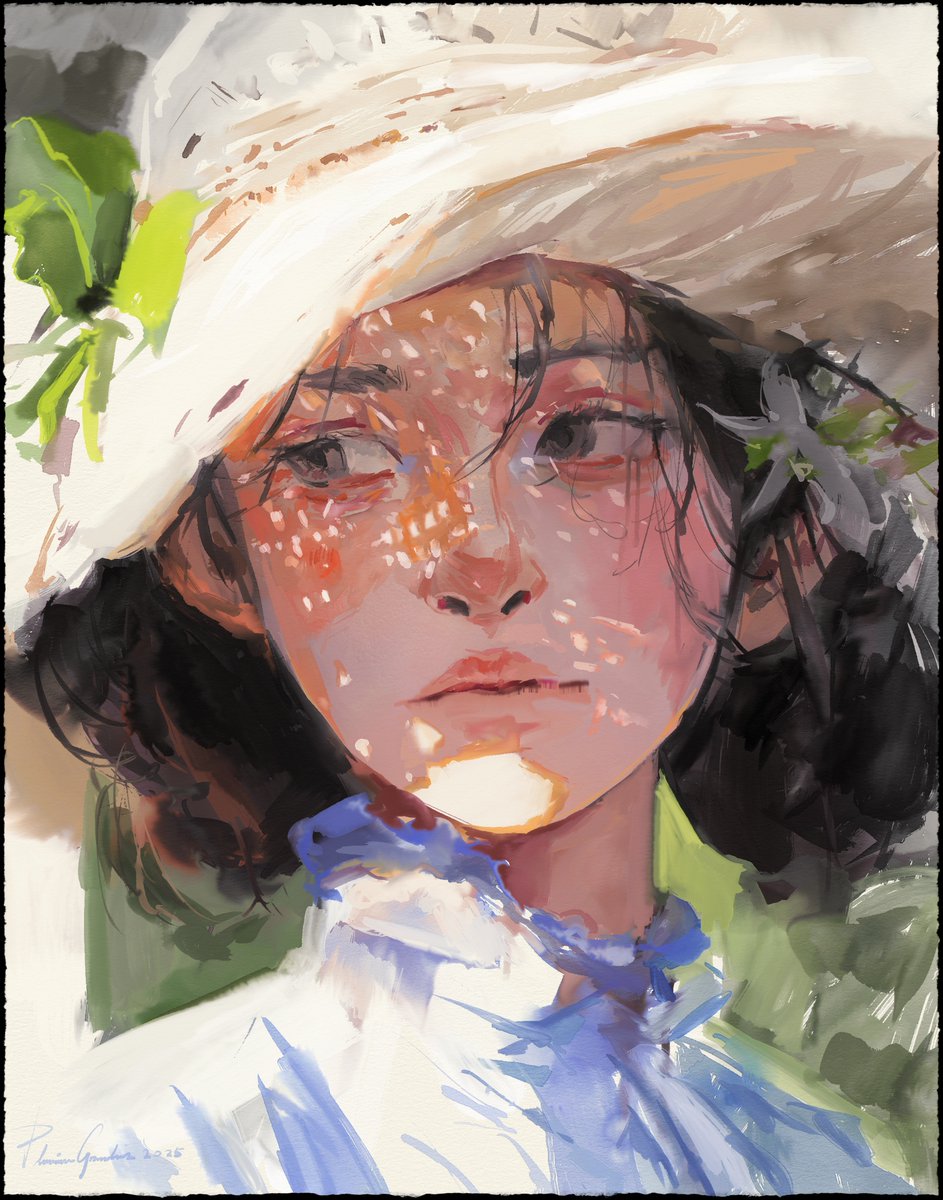 study + digital watercolor