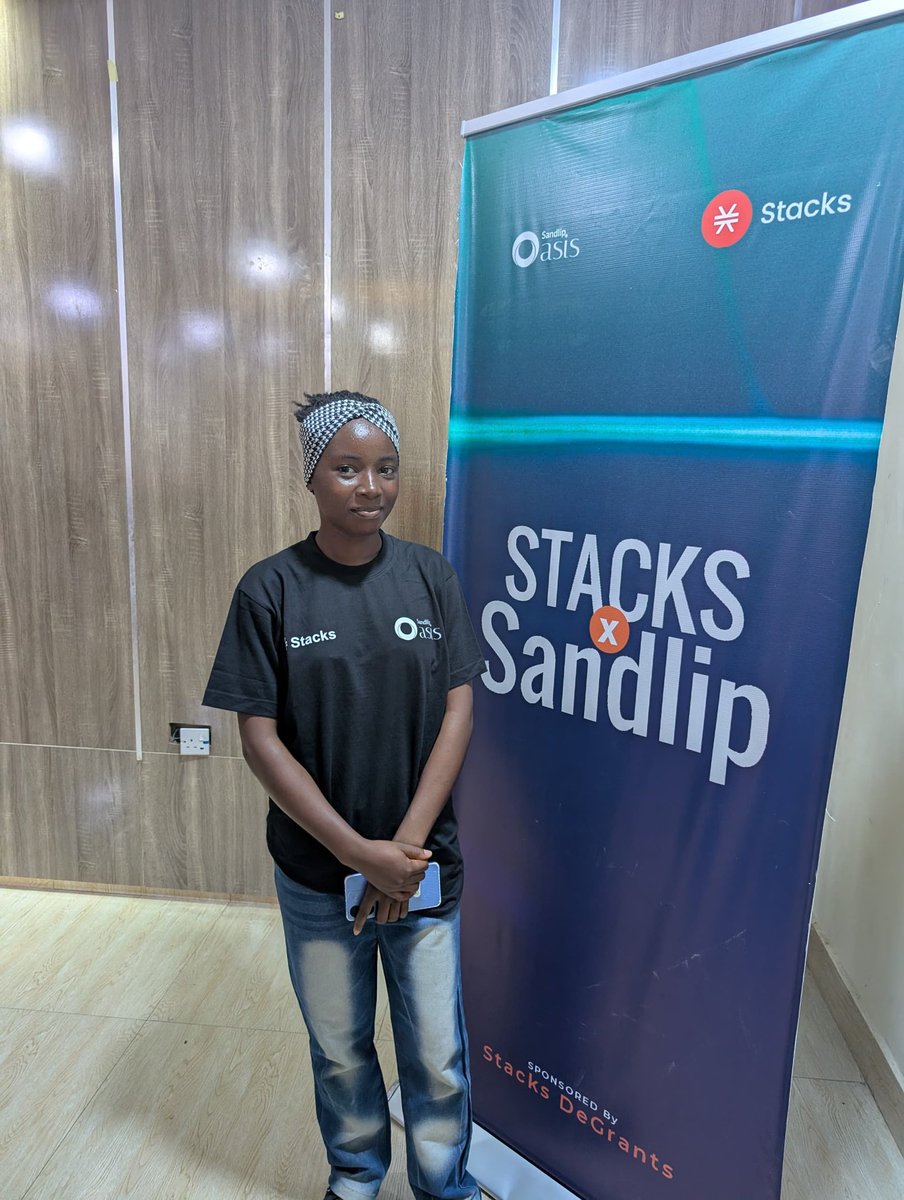 AnghiEric29414's tweet photo. π Iβm live and ready for the Stacks Event today!
Bitcoin brilliance, Clarity smart contracts, and Web3 innovation all in one space.
Energy high. Vision clear. Letβs build the future.
#Stacks_x_sandlip #web3taraba #sandlip_oasis #stacks https://t.co/BhNFlNBDOA