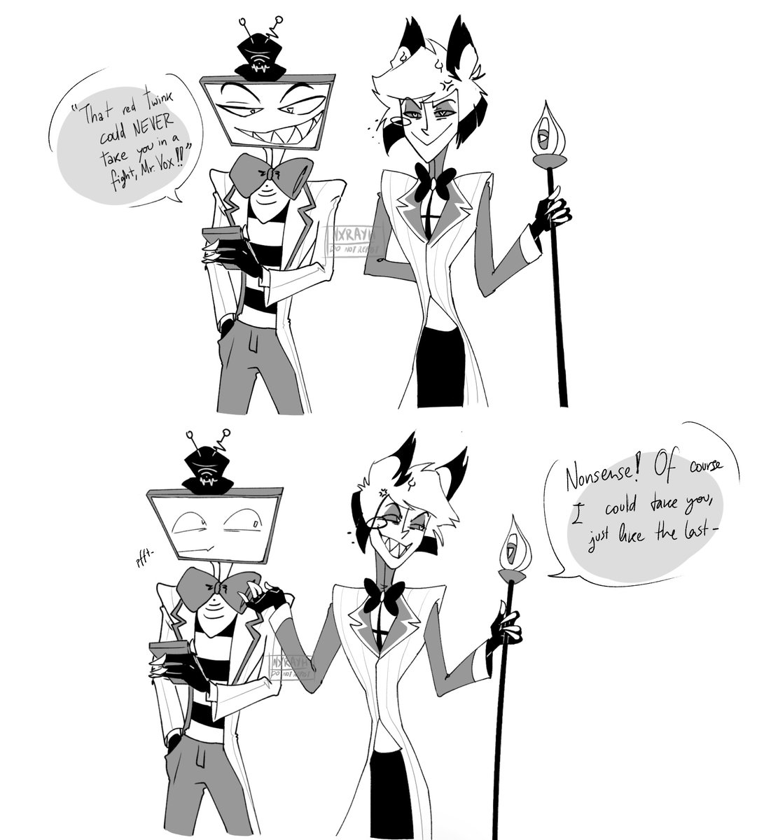 nxrayyyhh's tweet photo. I'm so sorry it's so dumb
📺📻 #StaticRadio #HazbinHotel #HazbinHotelVox #HazbinHotelAlastor https://t.co/AUDZP9jVx5