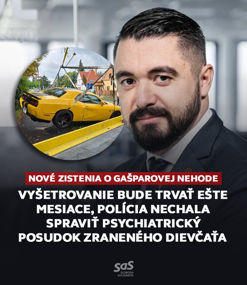 M_Holeckova's tweet photo. Viete ako vyzerá vyšetrovanie Gašparovej nehody? Namiesto toho, aby sa polícia snažila zistiť, kto bol vinník, tak ide robiť psychiatrický posudok 14 ročnému dieťaťu, ktoré pri nehode utrpelo šok. Na vypracovanie posudku je zo zákona lehota 90 dní. Vyšetrovanie nehody tak ešte bude trvať niekoľko mesiacov. 

Ja sa pýtam, na čo je toto potrebné? Naozaj tu niekomu príde normálne robiť psychiatrické posudky a pokračovať v traumatizovaní maloletého dievča? 

Toto dievča si mohlo užívať detstvo, pripravovať sa na prijímačky na strednú školu, teraz však bude ďalšie mesiace zažívať traumy a čeliť psychiatrickým posudkom. A to všetko len preto, lebo sa Pavol Gašpar opojený papalášizmom nevie ospravedlniť a priznať, že spôsobil nehodu. 

Nehoda sa môže stať každému. Normálny človek si však prizná chybu a zaplatí pokutu. “Naši ľudia” z Nitry však budú terorizovať nevinné dieťa a ničiť mu detstvo. Takto vyzerá arogancia moci na Slovensku.