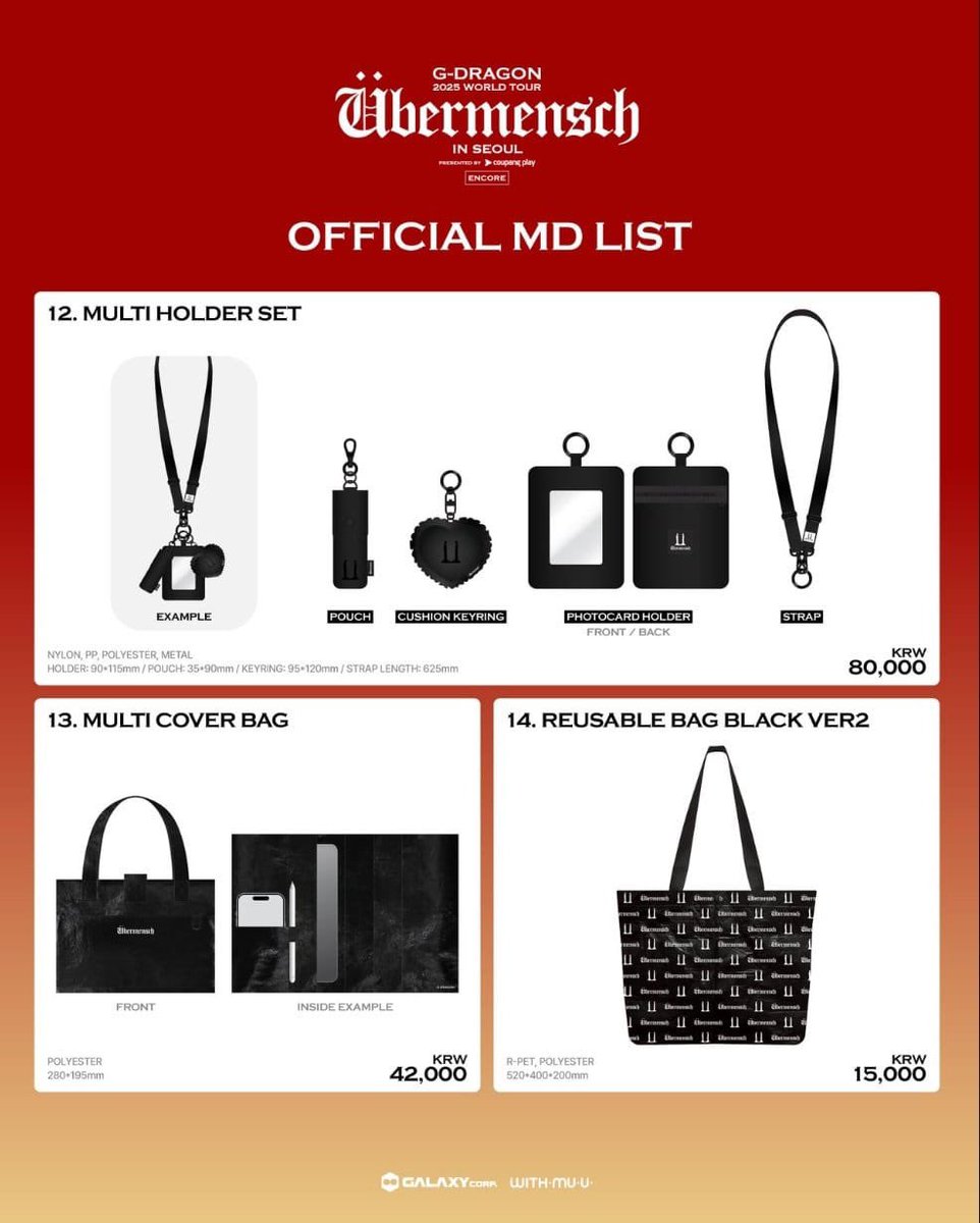 [PO] G-Dragon World Tour Encore MD 

Price list bisa DM aja.