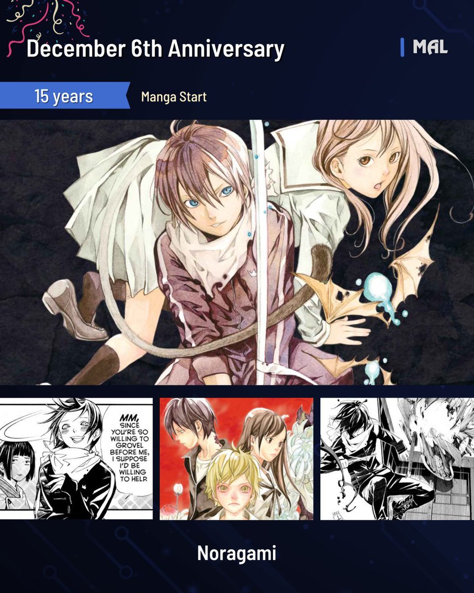 Noragami turns 15. Yato still wants five yen 🪙 ⛩️

Add it to your list: listani.me/noragami-manga