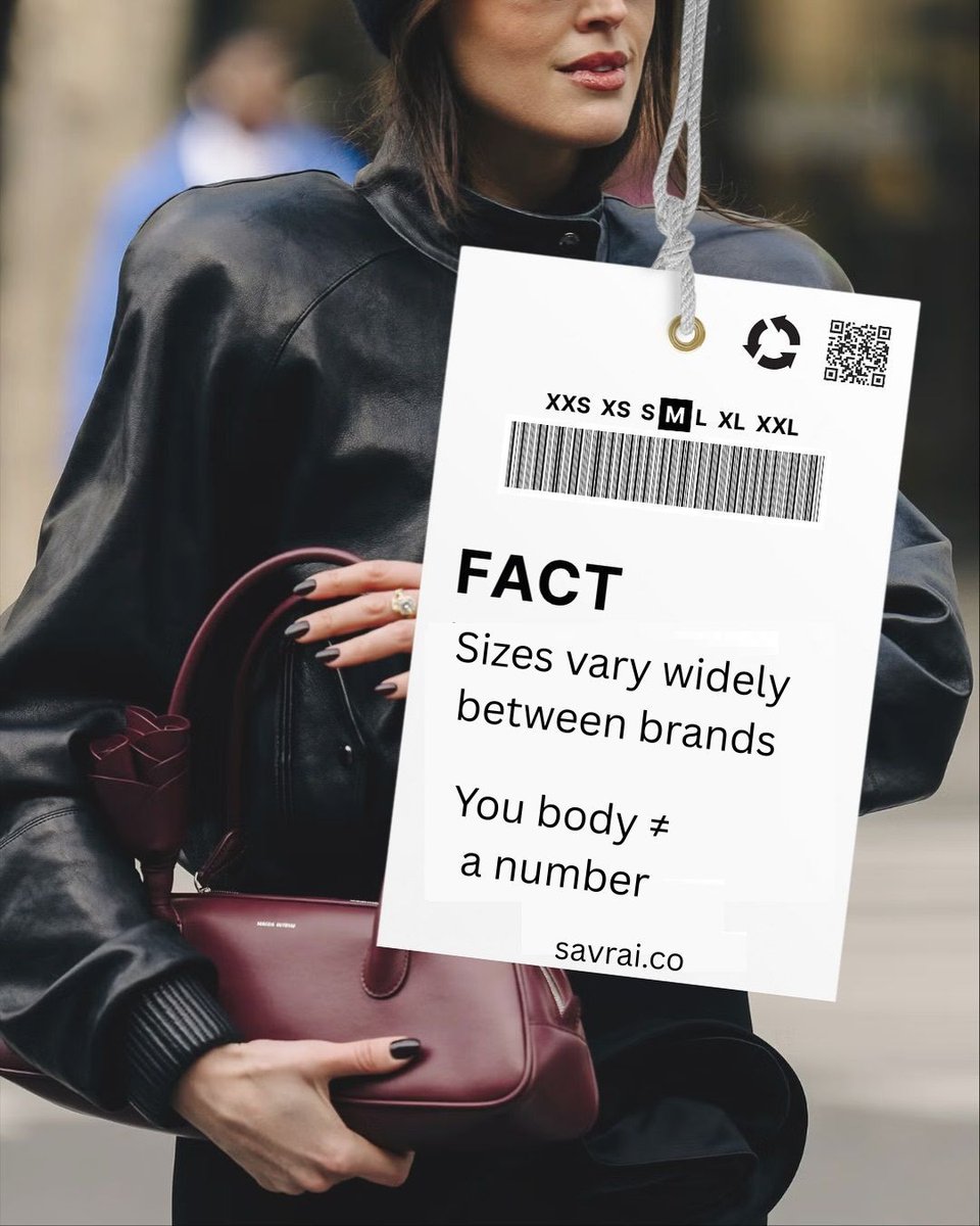 Savr_Ai's tweet image. Size tags lie.
Your body doesn’t.

Stop letting numbers decide how you feel. SavrAI is here to help.
#SavrAI #FashionTruth #BodyConfidence