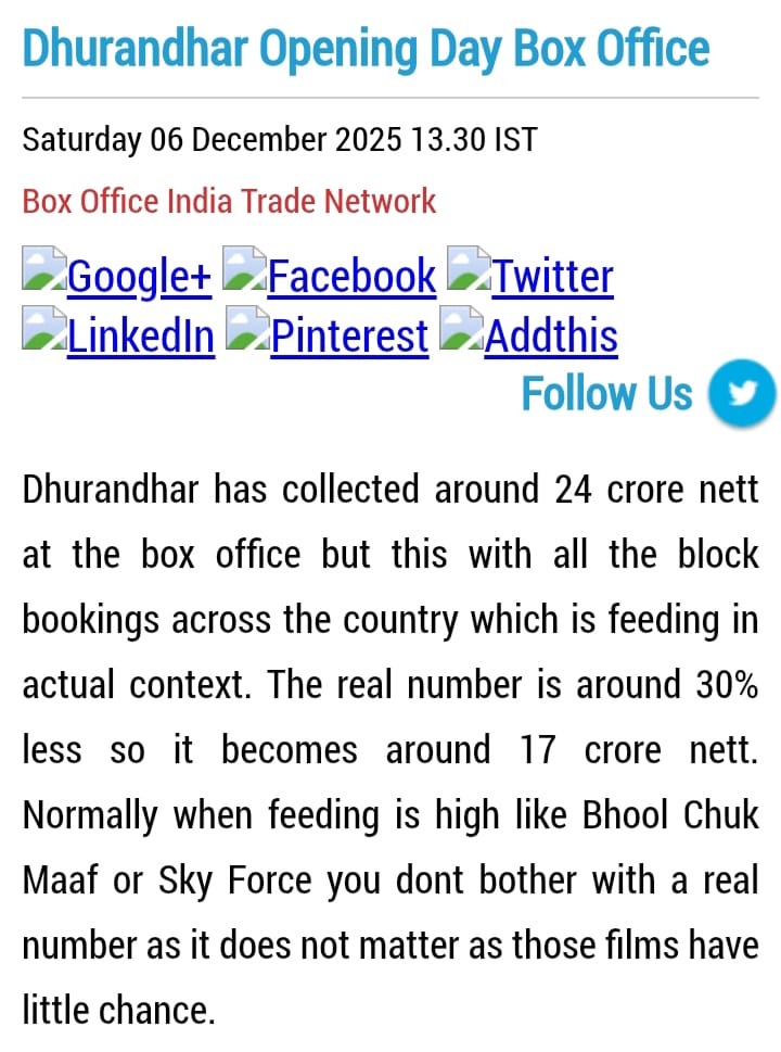 TradeBOC's tweet photo. Do you have any SHAME @YamiGautam and @JioStudios? The whole industry & trade are laughing at your FRAUDS & Hypocrisy.
All prominent portals like #BoxOfficeIndia, #AddaToday, @RajBansal9 and other HONEST people have EXPOSED your FAKE collections & SELF-BOOKINGS.
Hiring jokers like @Apna_Bollywood & @Nilzrav. Telling them to make FAKE accounts and trolling those who are reporting FACTS.
Now keep abusing others and their families but that won't save your MOVIE.
#DhurandharReview #DhurandharFrauds #RanveerSingh #Dhurandhar