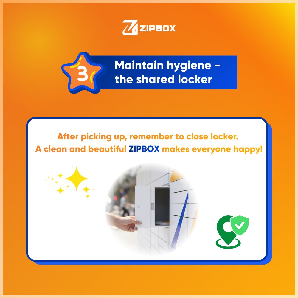 zipboxvn's tweet photo. 4 RULES TO MAKE ZIPBOX SMOOTH LIKE BUTTER 🧈

⏰ Pick up on time 
🔐Never share your OTP or QR code with anyone. 
📦Please close the locker gently and keep it tidy. 
🆘 Call our hotline or chatbot anytime

Da Nang fam, keep these hacks in your pocket! 👇

#ZIPBOX #CustomerCare https://t.co/0UcxUhzlou