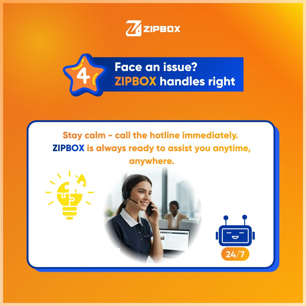 zipboxvn's tweet photo. 4 RULES TO MAKE ZIPBOX SMOOTH LIKE BUTTER 🧈

⏰ Pick up on time 
🔐Never share your OTP or QR code with anyone. 
📦Please close the locker gently and keep it tidy. 
🆘 Call our hotline or chatbot anytime

Da Nang fam, keep these hacks in your pocket! 👇

#ZIPBOX #CustomerCare https://t.co/0UcxUhzlou
