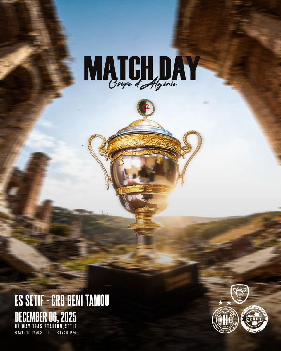 wifaksetif19's tweet photo. 𝐌𝐀𝐓𝐂𝐇 𝐃𝐀𝐘 🔥! 🙌🤩🎉
#ESSetif | #WeAreOne |
#وفاق_سطيف #كأس_الجزائر https://t.co/TKA7dQ2rJx