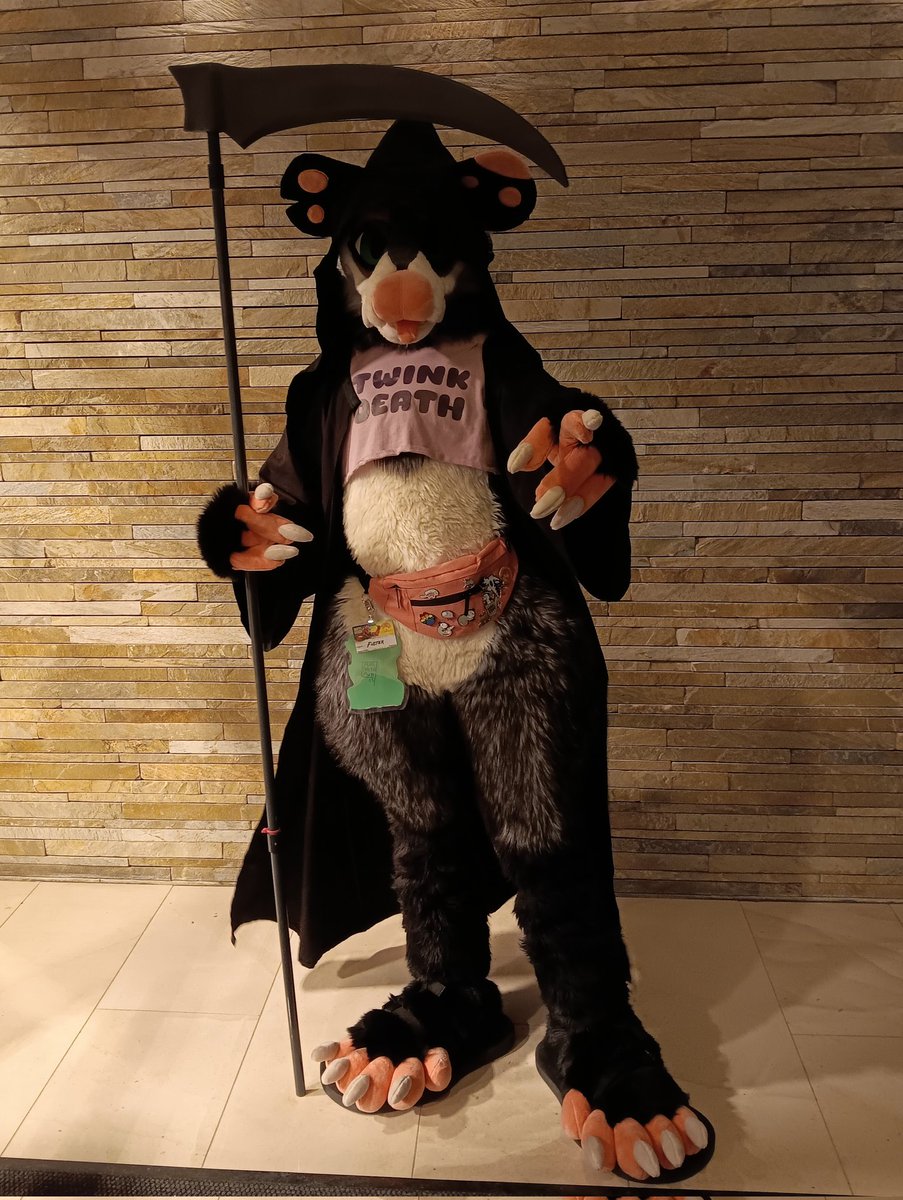 FusterPoss's tweet image. Ask not for whom the bell tolls...
#FursuitFriday #MFF2025