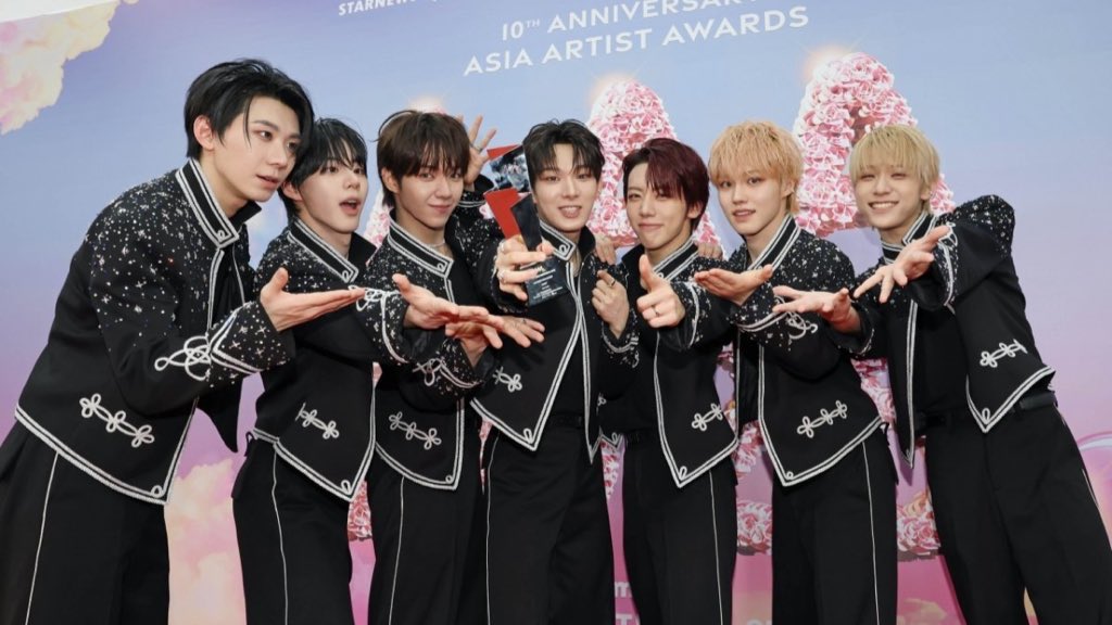 PopPlanet_'s tweet photo. AHOF cements their breakout year with a “Best New Artist” victory at the 2025 Asia Artist Awards.

@AHOF_official #AHOF #아홉 https://t.co/VDIHfuHEVv