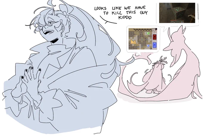All I've been drawing are OCs lately so have pokemon au shmilk doodle 