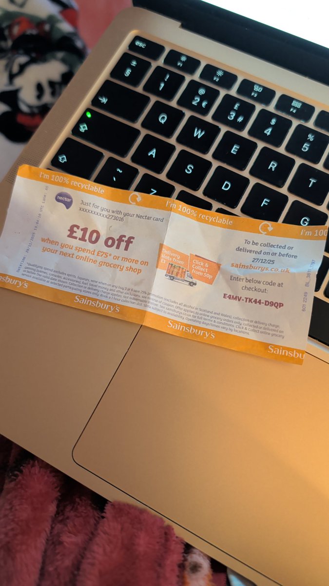 Emilyrose144's tweet photo. @sainsburys trying to use this coupon on my food shop can anyone help? https://t.co/CktmJC7kGz
