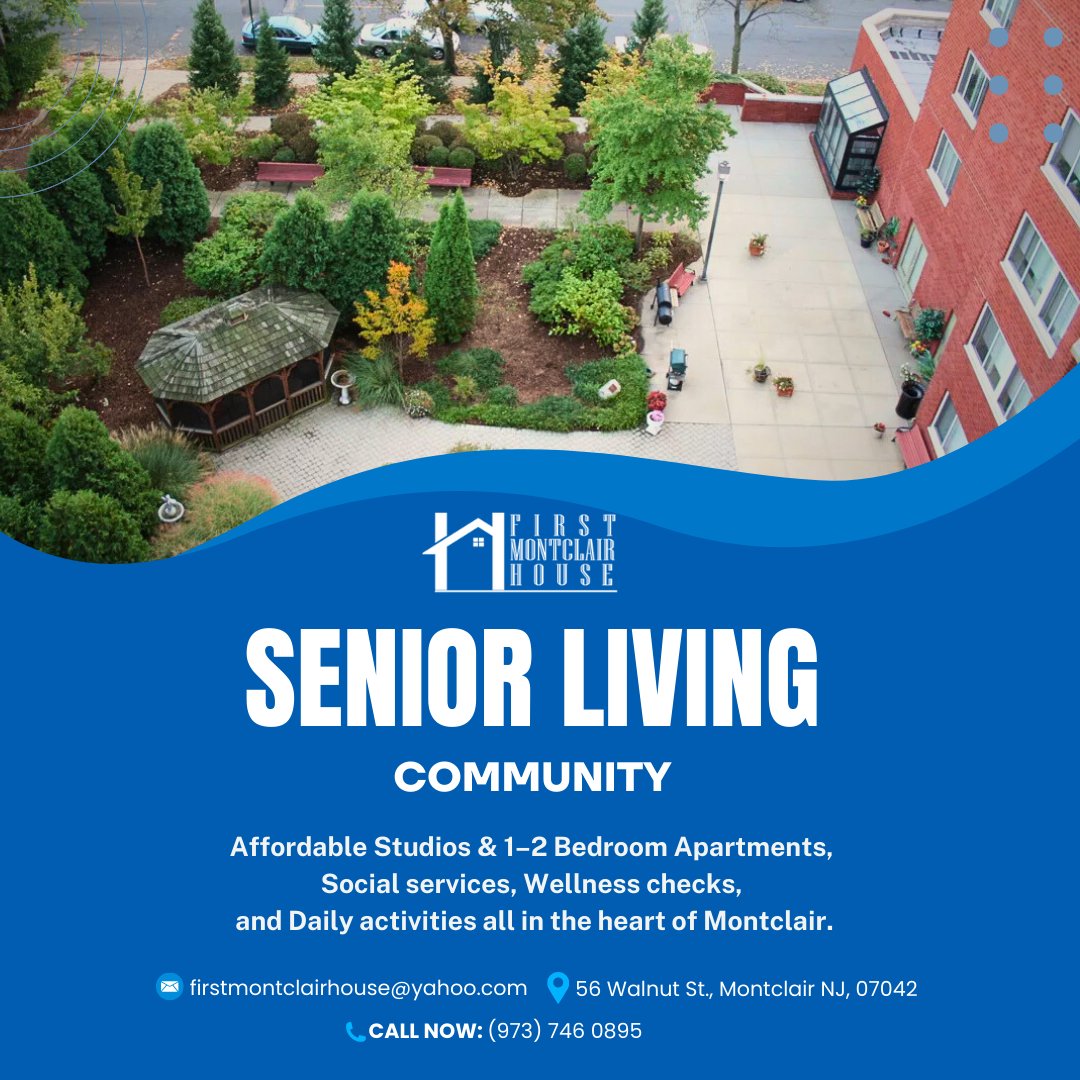 FirstMontclair's tweet image. Senior Apartment Rentals in Northern NJ

Discover Senior Apartment Rentals in Northern NJ designed for comfort, convenience, and independent senior living. Learn more: firstmontclairhouse.org/amenities.htm

#seniorliving #njhousing #seniorapartments #independentliving #njseniors