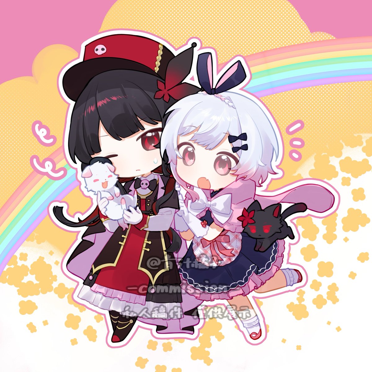 chenzi0809's tweet image. #まのさば 
#まのさば二次創作 
假装和sanrio联动了(◍˃̶ᗜ˂̶◍)🌸！