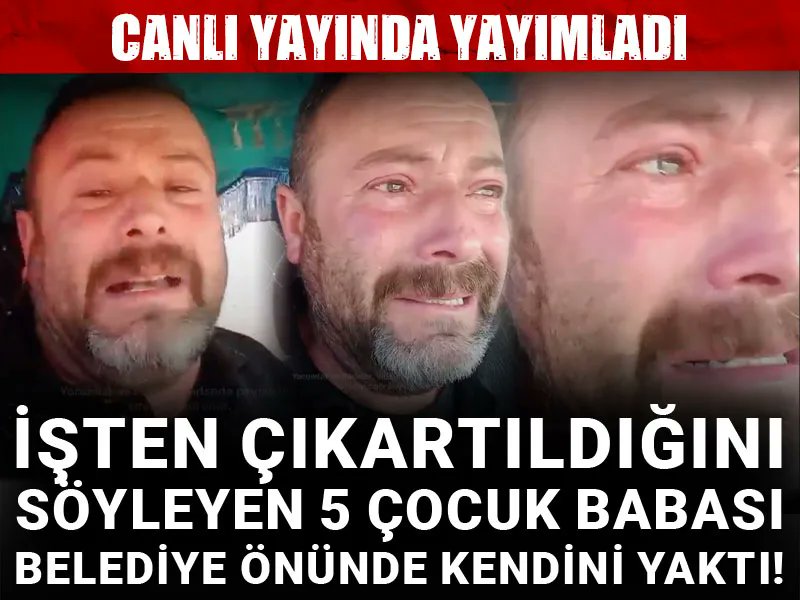 Kahramanmaraş'ın Afşin ilçesinde beş çocuk babası Nuh Mercimek, belediye binası önünde kendini yaktı

İşten çıkartıldığını söyleyen şahıs belediye tarafından darp edildiğini de iddia etti

Tedaviye alınan Mercimek, tüm müdahalelere rağmen hayatını kaybetti
halktv.com.tr/gundem/isten-c…