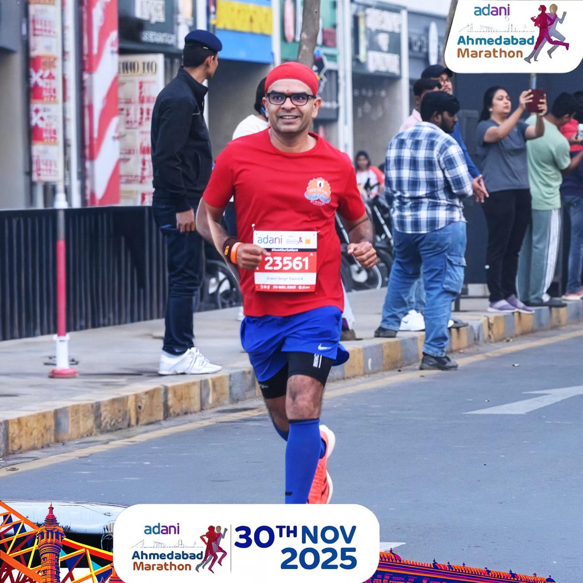 ssdulawat's tweet image. Official Half Marathon 18 Completed
Adani Ahmedabad Marathon 2025
Time: 01:55:59
“Running is a journey of becoming your stronger self.”
5K – 26:18 | 10K – 53:30 | 15K – 1:21:12 | 10 Mile – 1:27:21
#HalfMarathon #AhmedabadMarathon #RunningCommunity #MewariRunners @mewarirunners