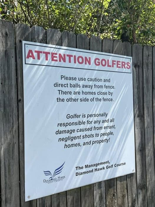 What are we saying here? #Golf