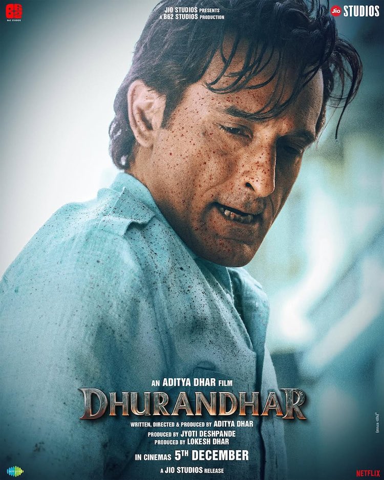 modivanibharat's tweet photo. Before interval kuch shots odd lage par cinematography itni clean thi aur Akshay Khanna ka hold with that bgm! bohot powerful laga ๐ฅ
#Dhurandhar #AskhayKhanna #RockingMusic #ShashwatSachdev https://t.co/wGIMQeyvFb