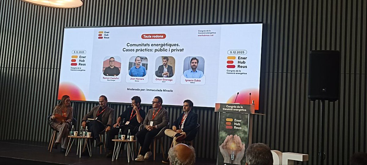 Ahir vam participar a la 1a Jornada Ener Hub Reus. 
Des de CCOO lluitem per una transició energética que garanteixi que la societat, l'economia i la industria siguin sostenibles, una transició que s'ha de fer de manera justa.
<a href="/ccoocatalunya/">CCOO de Catalunya</a>