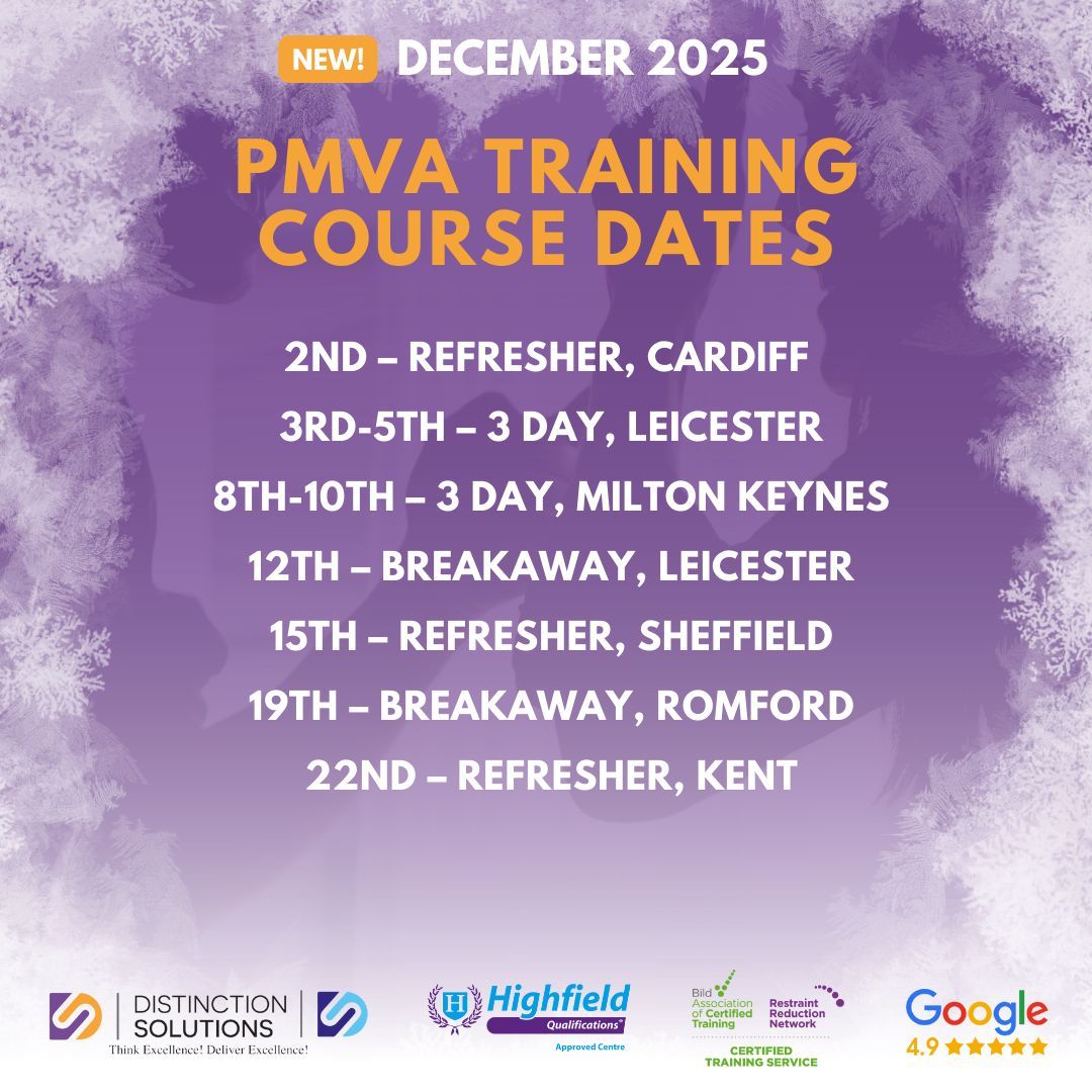 DistinctionSol1's tweet photo. 🛡️ December PMVA Training is now bookable!

Refresher, Breakaway and full 3-day PMVA courses are available this December — in various UK locations.

See full schedule &amp; reserve your place: https://t.co/iVXHl72ziQ https://t.co/UES22ogFwJ