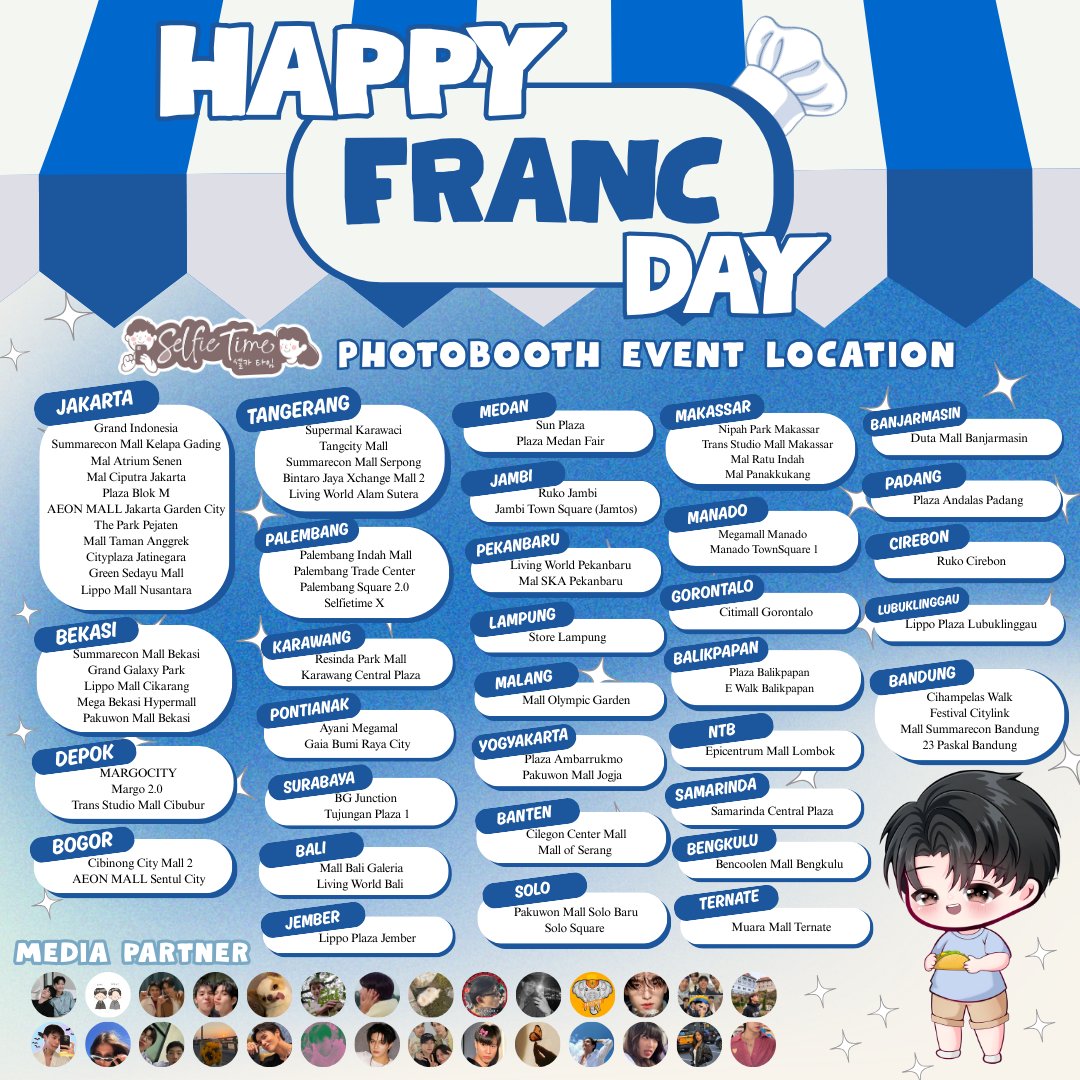 ioxview's tweet image. ⋆✴︎˚｡ Francverse 25 ｡˚✴︎⋆
Shining Brighter Than Ever

Celebrate Franc's 25th birthday through our special photobooth event! 💙✨️

🗓 13‐26 December 2025
📍@selfietimeid
#️⃣ #FrancNarakDay

Project by : @ioxview &amp;amp; @pajeonsteak

#ShiningAt25WithFRANCday | #francnrp