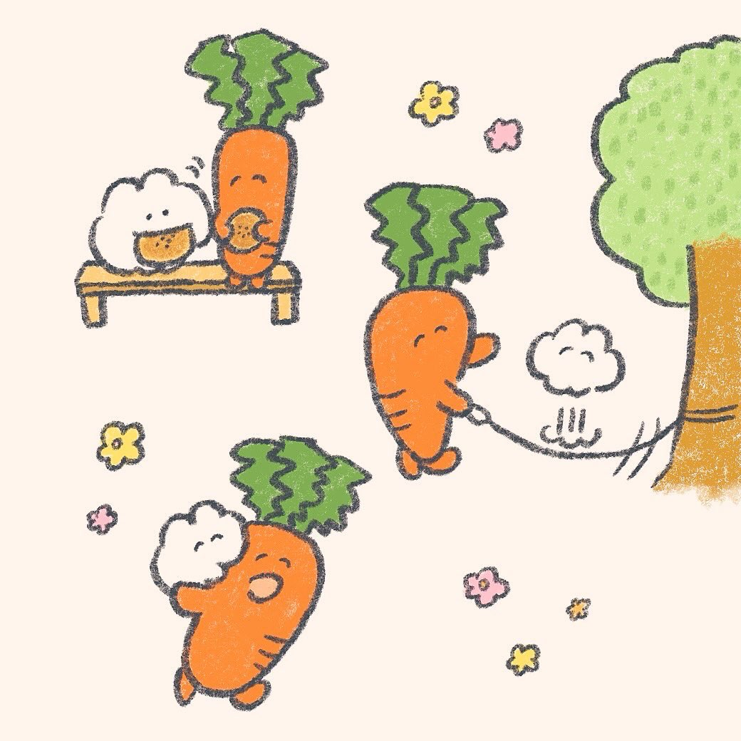 mok2mok2's tweet image. にんじん苦手なウサギさん