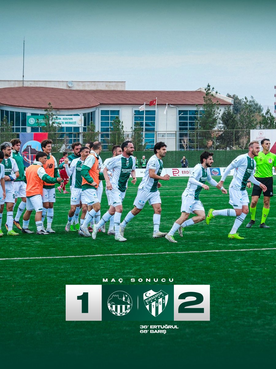 MAÇ SONUCU! 💪

Mardin 1969 Spor 1-2 Bursaspor