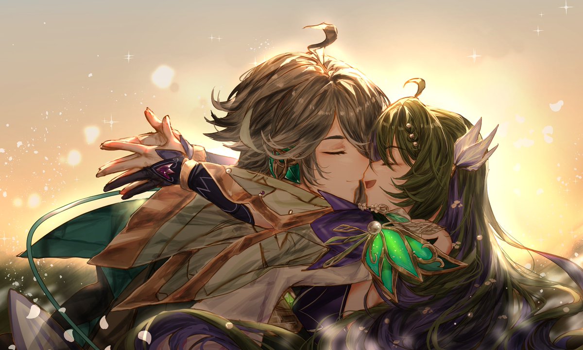 ✧🌱🪻✧
[夢]: #HaithamRia

Even if this world breaks apart,
disappears into silence,
and is born once more
through endless cycles,

we will always find each other
loving again,
shielding again,
becoming whole again.

Again.
Again.
And again.

#yumetwt #Ocxcanon