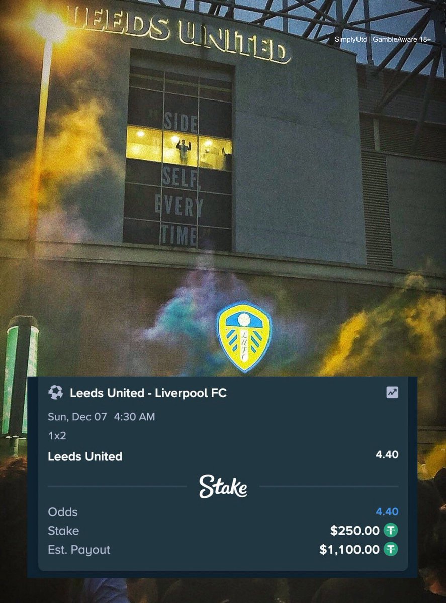 🚨 Leeds v Liverpool 

⚽️ Prediction: Leeds Win ‼️