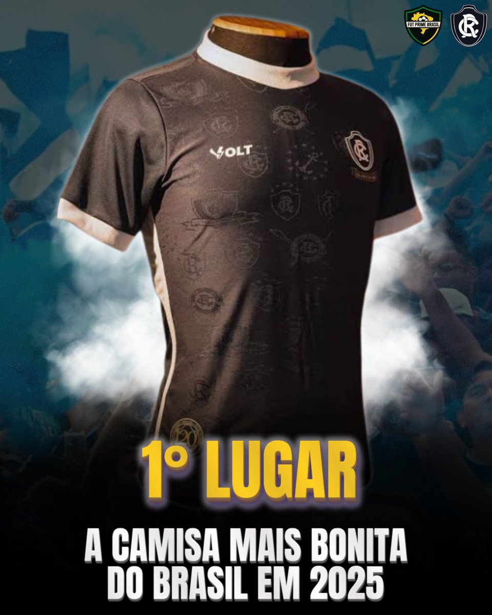 FutPrimeBrasil's tweet photo. TOP 15 CAMISAS MAIS BONITAS DO FUTEBOL BRASILEIRO EM 2025 🇧🇷
1° LUGAR: Remo 🦁

Absurdo!!! https://t.co/YNoteuMQ4d