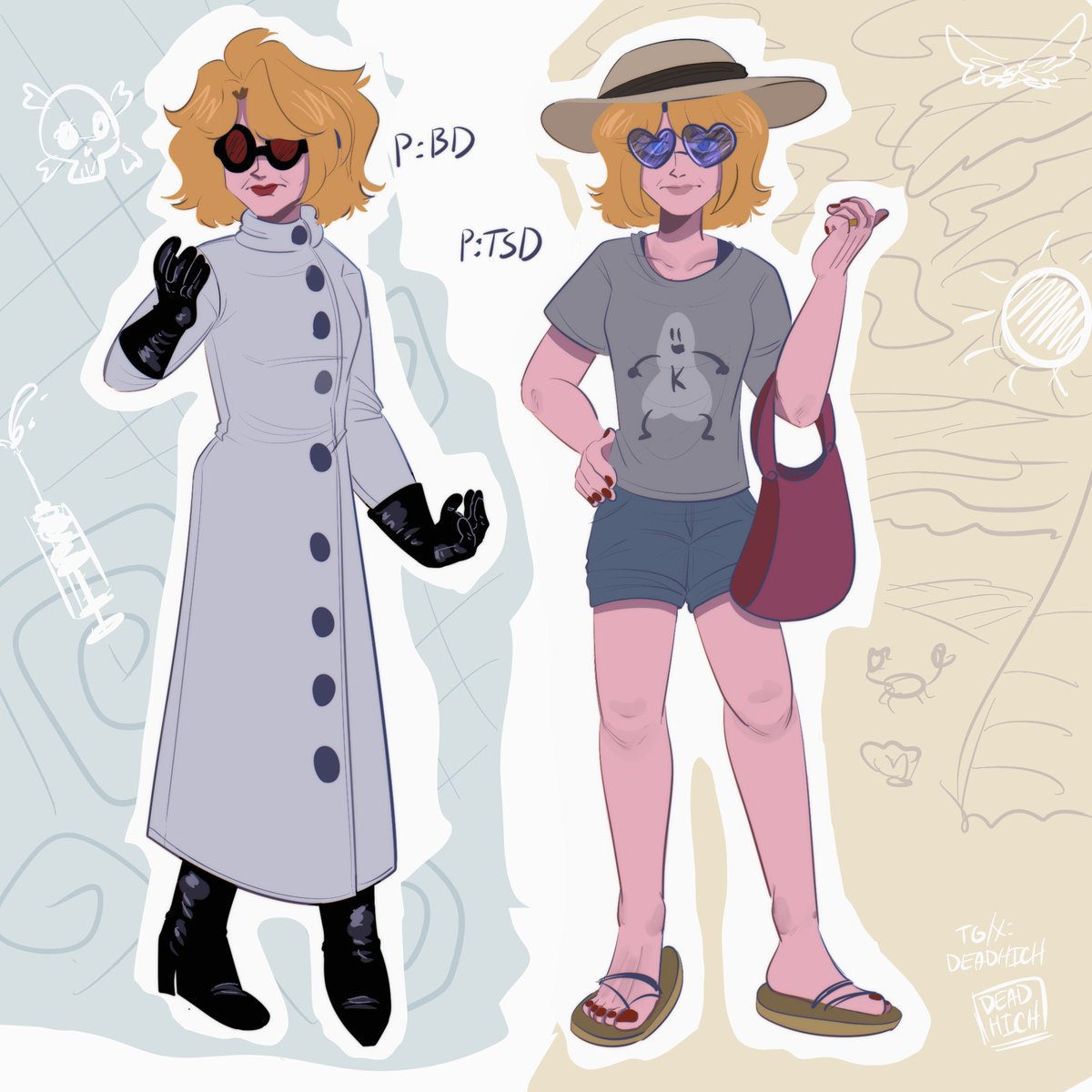 "Oh no, my OC is also aging along with the canon character!!"

Yes, that's pretty much how my Elizabeth would look if she was over thirty

#postal #postalbraindamaged #oc #postaloc