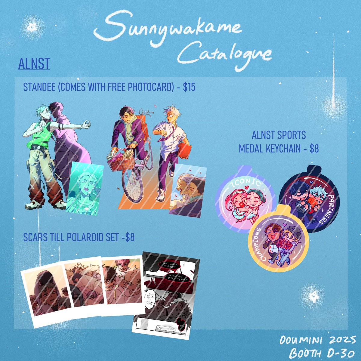 sunnywakame's tweet photo. Hello! Here is my catalogue for Doumini 2025! (13-14 Dec)
Boothing with @br3adhouse and @miiomin <3
DM for Pre order~
Fandoms: ALNST, PLAVE, Link Click, DELTARUNE, Dandadan, Chainsaw Man, One-Room TA, Karaoke Iko/ Famiresu Iko, Dispatch
#doumini2025 #doumini https://t.co/X5orYhCjtC