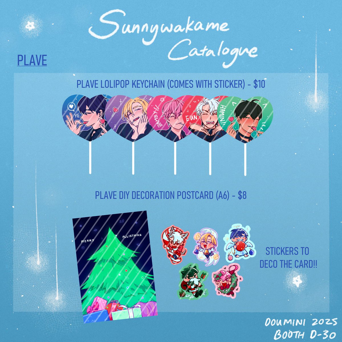 sunnywakame's tweet photo. Hello! Here is my catalogue for Doumini 2025! (13-14 Dec)
Boothing with @br3adhouse and @miiomin <3
DM for Pre order~
Fandoms: ALNST, PLAVE, Link Click, DELTARUNE, Dandadan, Chainsaw Man, One-Room TA, Karaoke Iko/ Famiresu Iko, Dispatch
#doumini2025 #doumini https://t.co/X5orYhCjtC