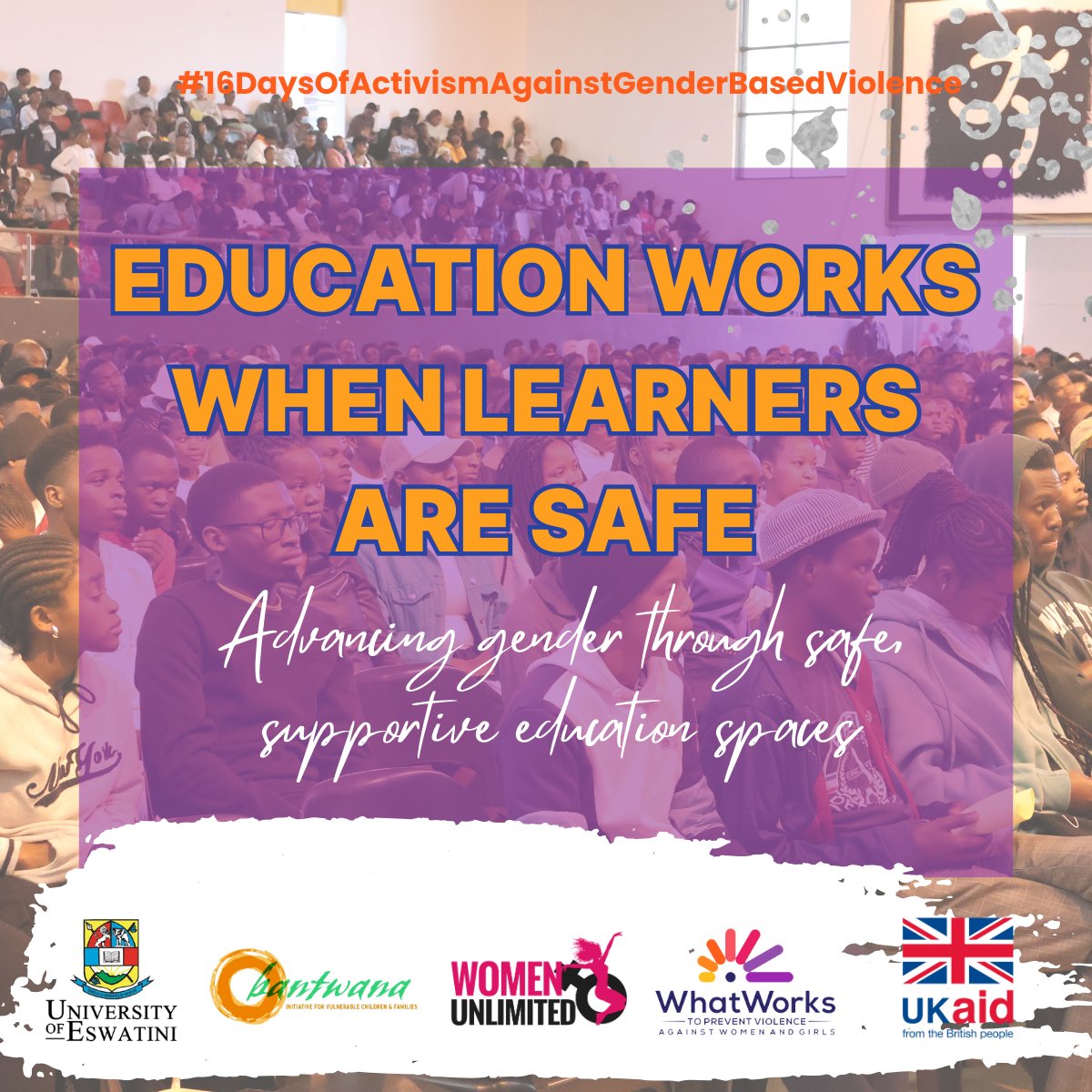 Safe, supportive campuses are essential for every learner.This #16DaysOfActivismAgainstGBV, our #LitsembaRising work champions spaces where students learn &amp; thrive free from violence, spotlighting #SDG4: education works when learners are safe.<a href="/Bantwana_BE/">Bantwana Initiative</a> <a href="/WW2PreventVAWG/">What Works II</a>