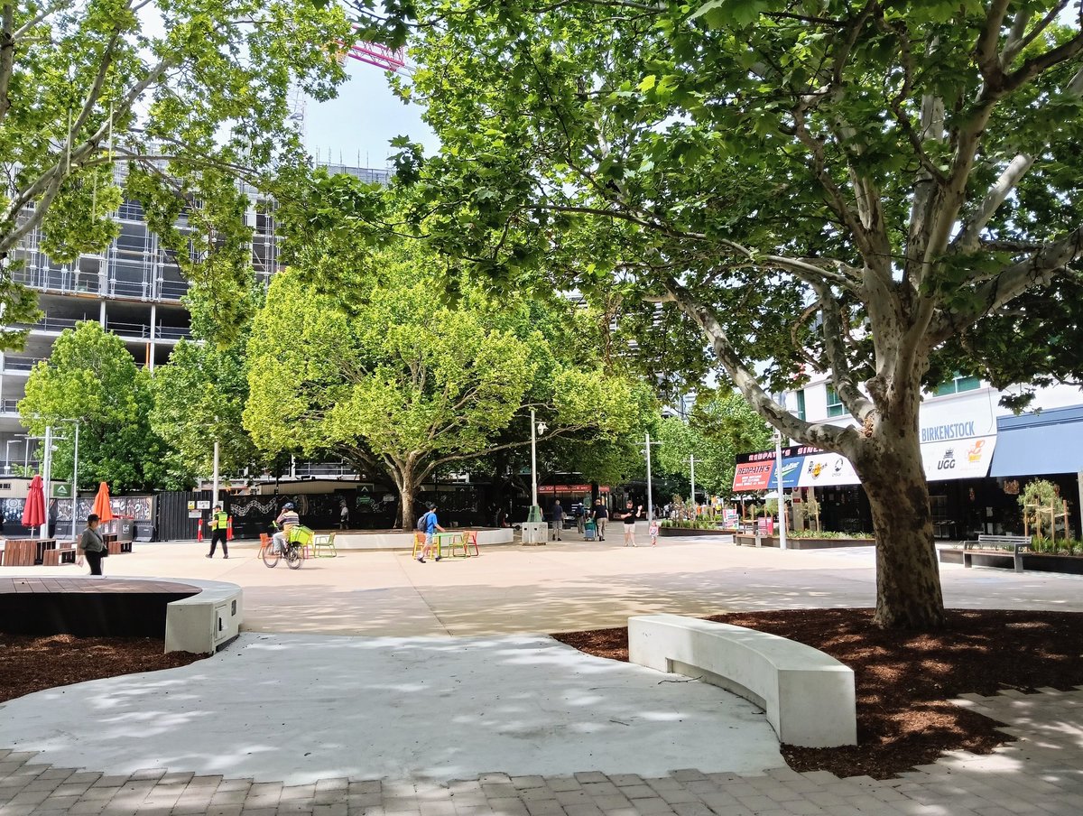 Garema Place renewal works looking lovely. The area was being very well utilised today, even in 34 degree weather! More to come - this is a great start.