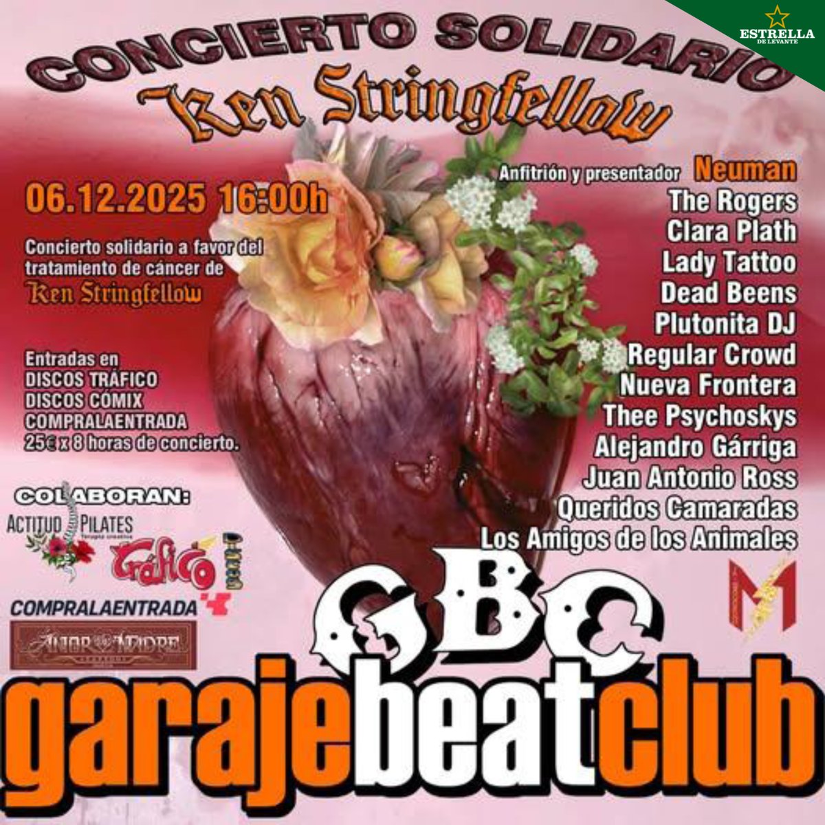 garajebeatclub's tweet image. El artista y productor estadounidense @KenStringfellow, fundador de @theposies, ex componente de Big Star y R.E.M., ha participado en más de 400 álbumes de multitud de artistas y ha actuado en 97 países de todo el mundo. Ahora está luchando contra el cáncer, y queremos ayudarle.