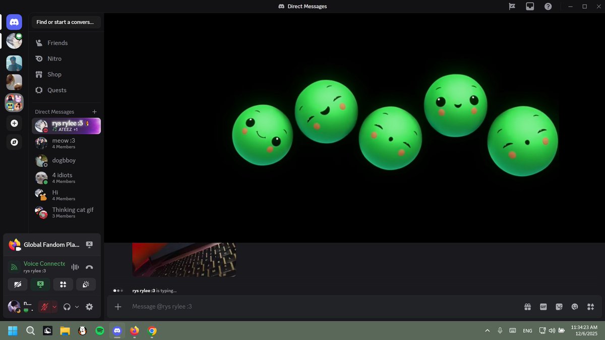 Temporary switch from The group currently preforming